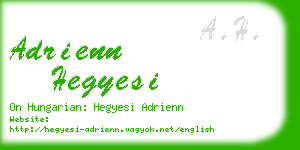 adrienn hegyesi business card